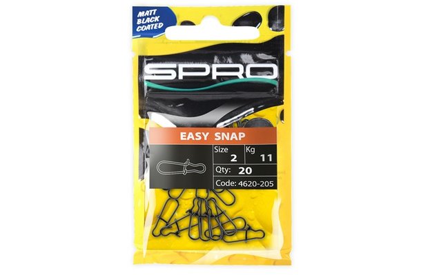 SPRO MATTE BLACK EASY SNAP nr0