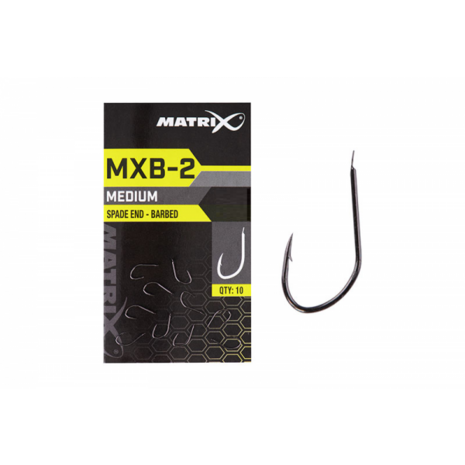 Matrix MXB-2 Size 20 Barbed Spade End (Black Nickel) (10 Stuks)