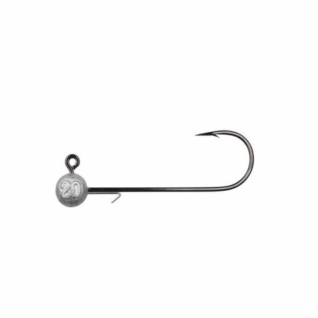 spro Predator Round Jighead HD 90 zilver - nickel loodkop H10/0 25g