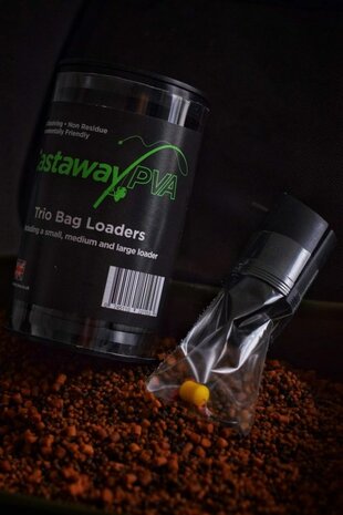 CASTAWAY PVA Large Bag loader kit 25 solid bags and 25 cable ties