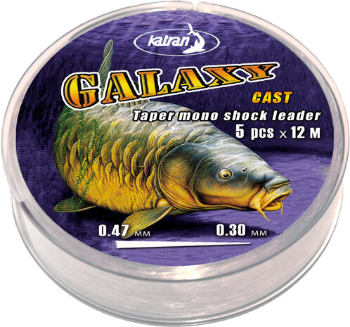 Taper mono shock leader GALAXY cast 0,26-0,47 mm