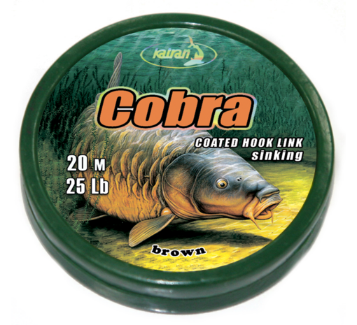 Coated braided hook links COBRA 25Lb 20m