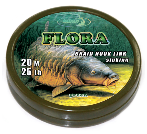 Braided hook links FLORA 25Lb 20 m