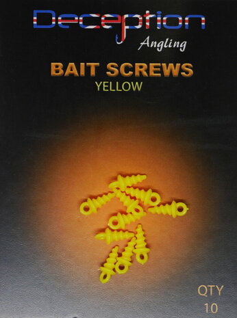 Plastic bait screws – Trans clear