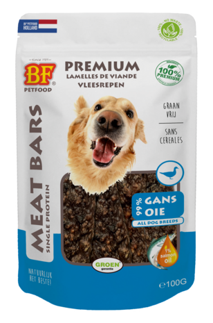 BF Petfood Meat Bars Gans 100g (100 % mono proteïne)