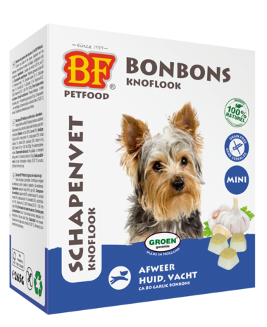 BF Petfood Schapenvet Knoflook 80 st. (mini)