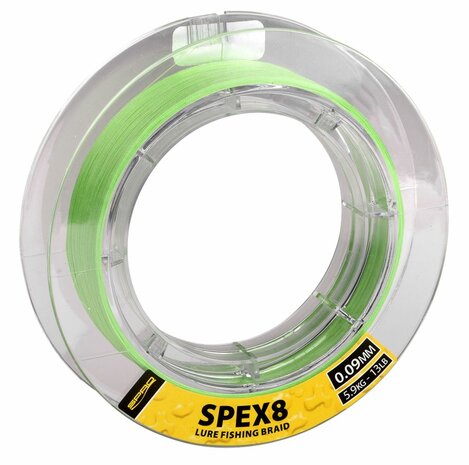 SPRO SPEX8 BRAID LIME GREEN 0.21MM 150M