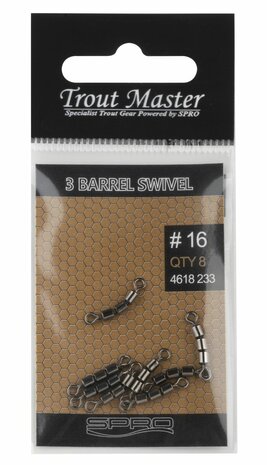 Trout Master 3 Barrel Swivel 14