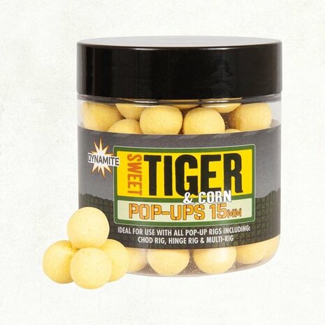 Dynamite Baits Sweet Tiger Corn Pop-ups 15mm