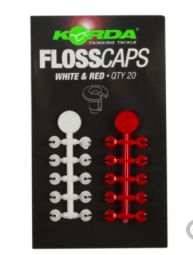 Floss Caps  White/Red