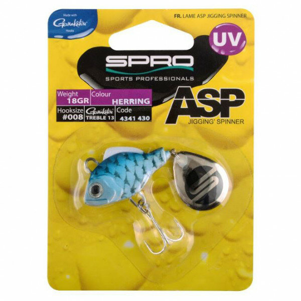 SPRO ASP Spinner UV 18g Herring Perch Chub ASP PERCH