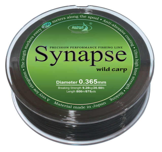 Katran Fishing Line SYNAPSE wild carp 0,365 mm 800m