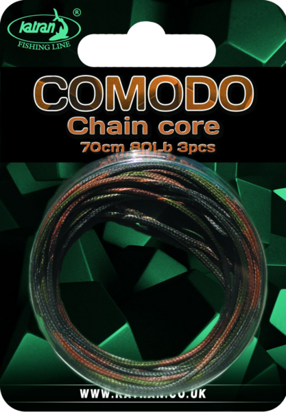 Katran Chain core COMODO camo brown black 80 lb 5 m