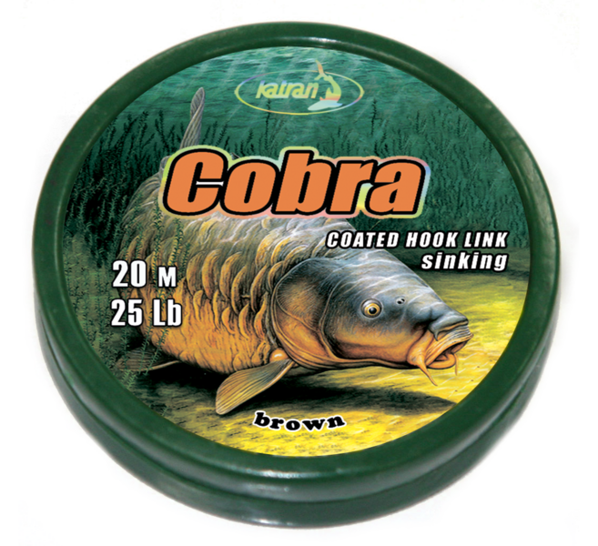 Coated braided hook links COBRA 25Lb 20m