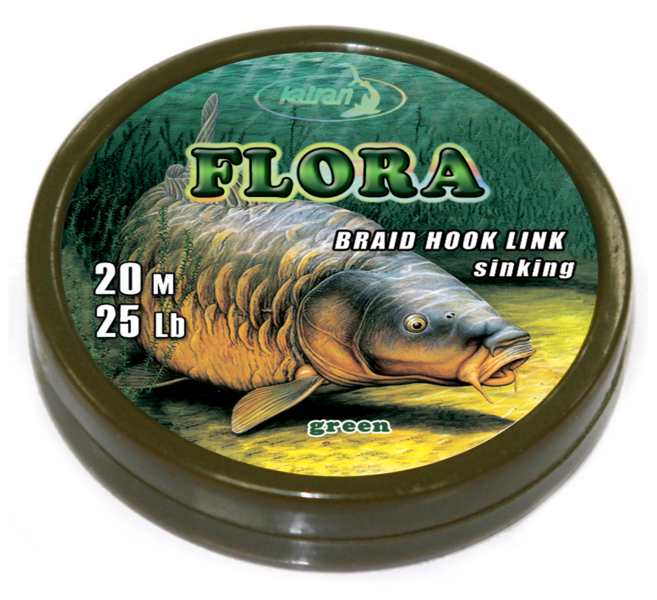 Braided hook links FLORA 25Lb 20 m