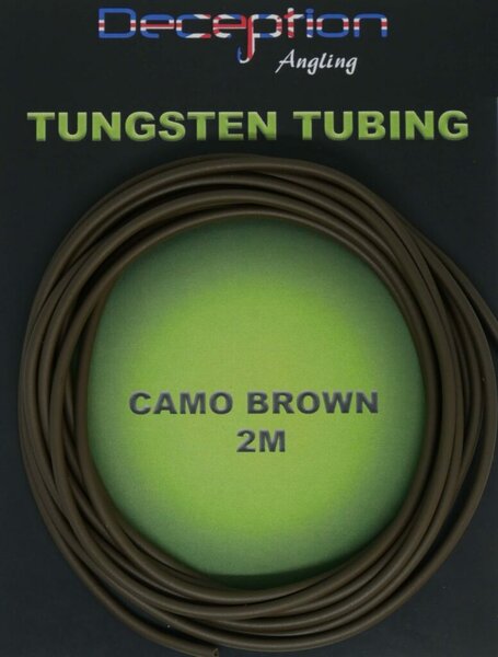 Deception Angling Tungsten Tubing &ndash; 2m &ndash; Camo Brown