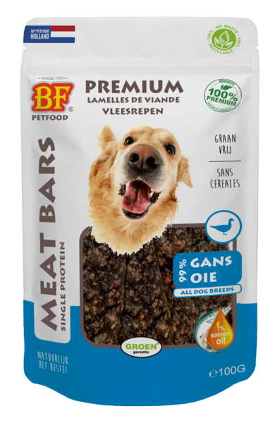 BF Petfood Meat Bars Gans 100g (100 % mono prote&iuml;ne)