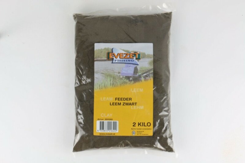 Evezet Feeder Leem Zwart 2 Kilo