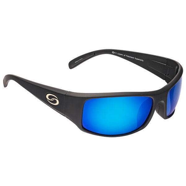 STRIKE KING S11 OPTICS OKEECHOBEE BLACK MIRROR GREY SUNGLASSES