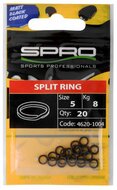 Spro Splitring 'Matt Black' Maat 5 (20 stuks)