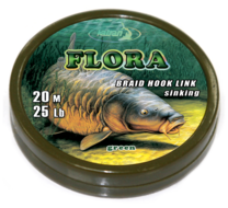 Braided hook links FLORA 25Lb 20 m