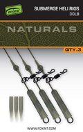 FOX EDGES Naturals Submerged Heli rigs 40lb x 3