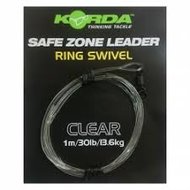 Kamo Leader Size 8 Ring Swivel Clear  40lb - 1m